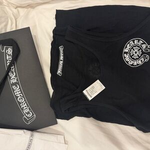 Chrome Hearts Black Tank Top